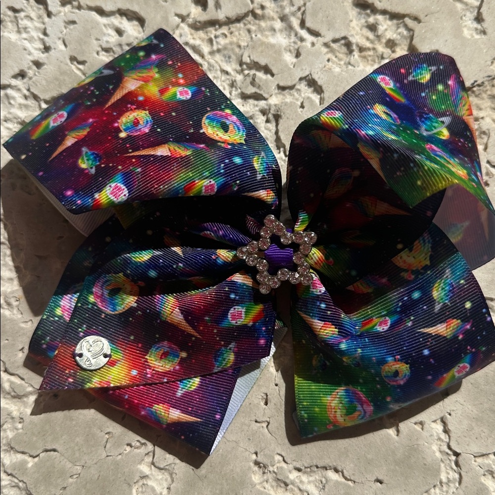 Hair Bow Jojo Bow Colorful Galaxy Hair Bow